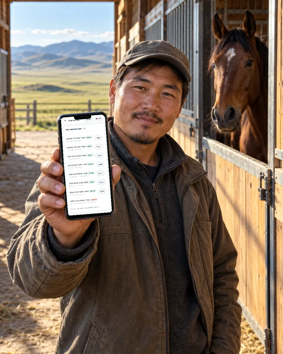 A venue manager with the booking calendar